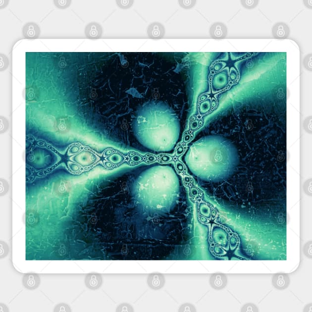 Fractal Ice Sticker by BlakCircleGirl